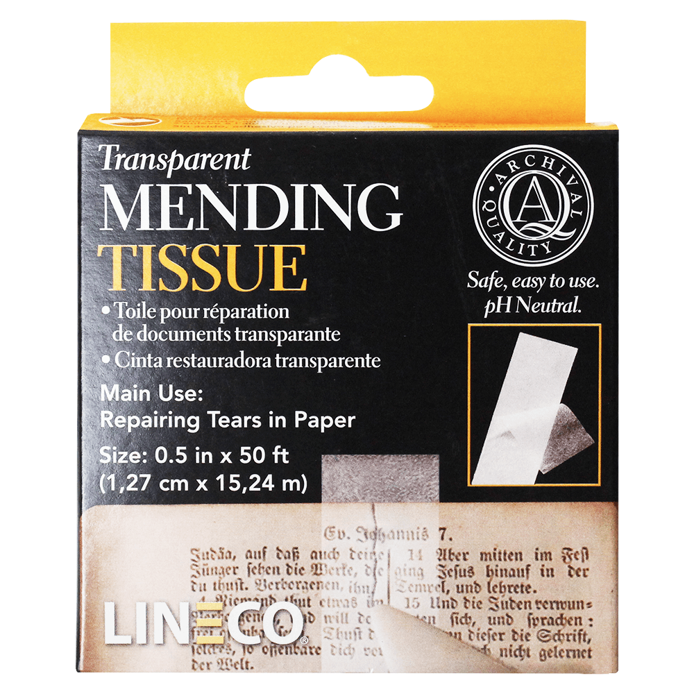 Fita de Tecido Transparente Para Reparo Lineco L533-0017